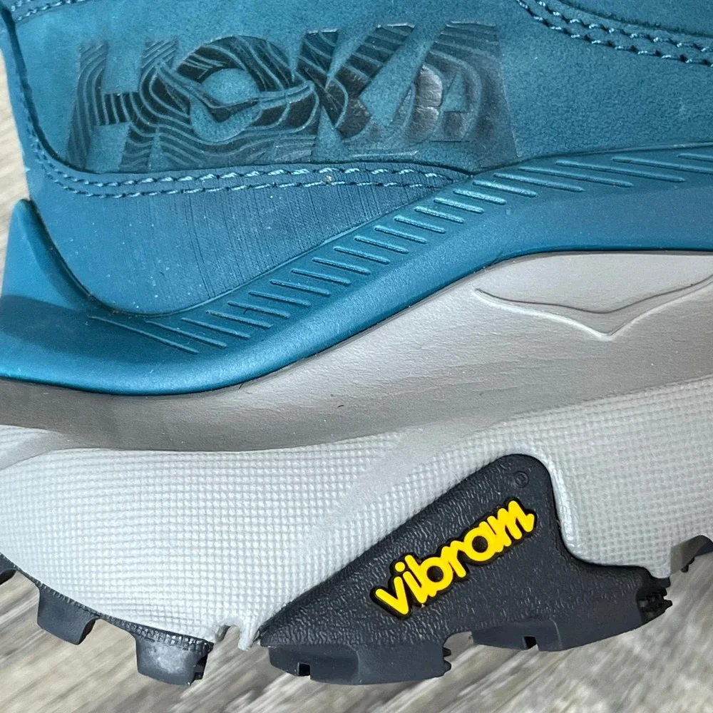 NWOB Hoka One One Kaha 2 GTX Blue Mid Hiking Boots Mens 12D UK 11.5 EU 46 2/3 - Picture 4 of 14